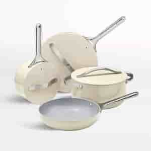 raylandz.studiomiliem.com Home 4-Piece Cream Ceramic Non-Stick Cookware Set